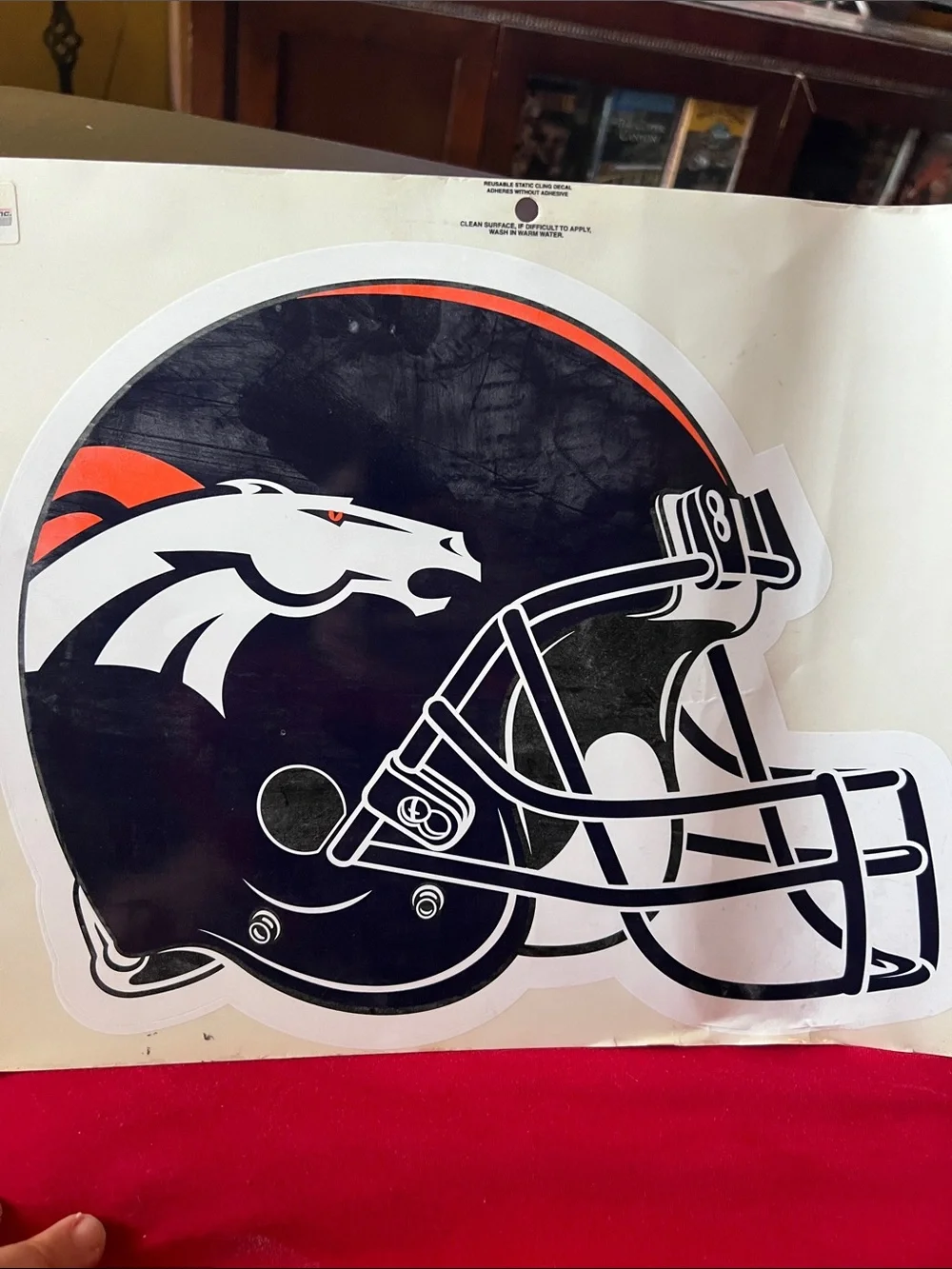 Massive Tag Express Denver Broncos Reusable Static Decal 12x14